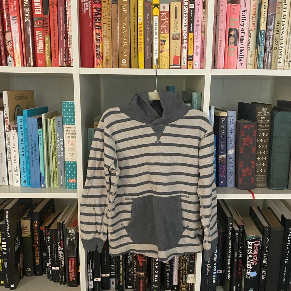 Hanna Andersson Striped Sweatshirt Hoodie